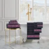 Plush Stripe Bath Towel Set Plush Stripe Bath Towel Set