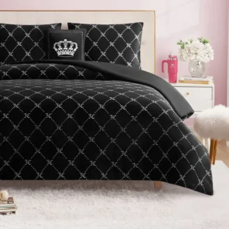 Plush Trellis Link Reversible Comforter Set Plush Trellis Link Reversible Comforter Set