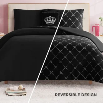 Plush Trellis Link Reversible Comforter Set Plush Trellis Link Reversible Comforter Set