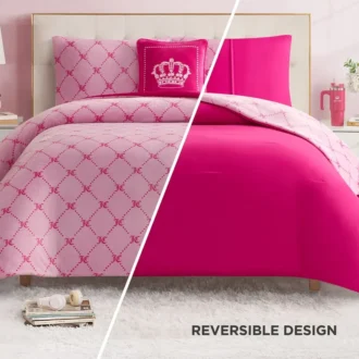 Plush Trellis Link Reversible Comforter Set Plush Trellis Link Reversible Comforter Set