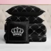 Plush Trellis Link Reversible Comforter Set Plush Trellis Link Reversible Comforter Set