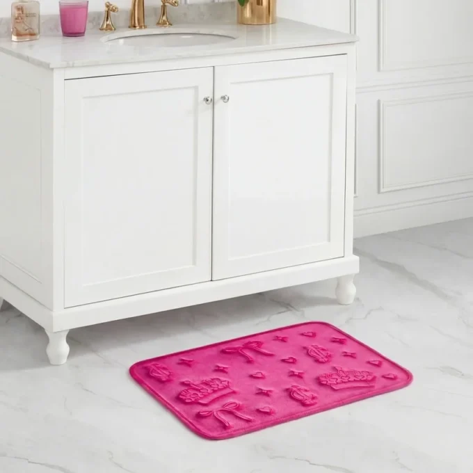 Quilted Memory Foam Bath Mat, 17″ X 24″ Quilted Memory Foam Bath Mat, 17″ X 24″