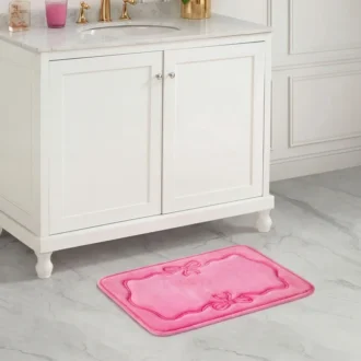 Quilted Memory Foam Bath Mat, 17″ X 24″