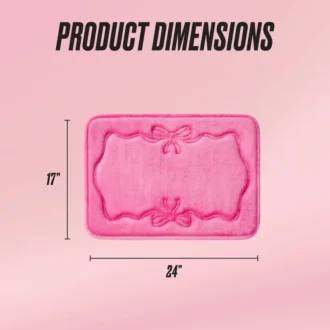 Quilted Memory Foam Bath Mat, 17″ X 24″