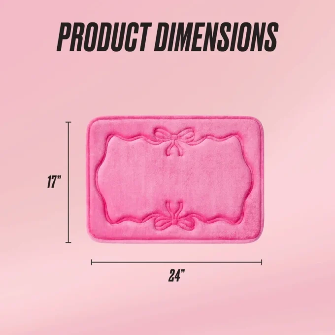 Quilted Memory Foam Bath Mat, 17″ X 24″ Quilted Memory Foam Bath Mat, 17″ X 24″
