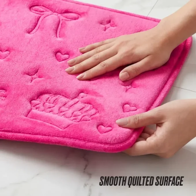 Quilted Memory Foam Bath Mat, 17″ X 24″ Quilted Memory Foam Bath Mat, 17″ X 24″