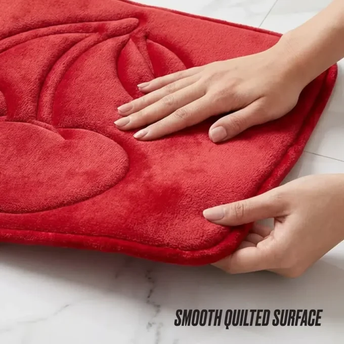 Quilted Memory Foam Bath Mat, 17″ X 24″ Quilted Memory Foam Bath Mat, 17″ X 24″