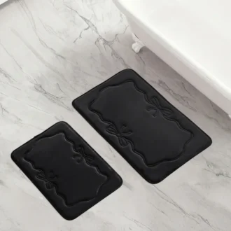 Quilted Memory Foam Bath Mat 2-Piece Set