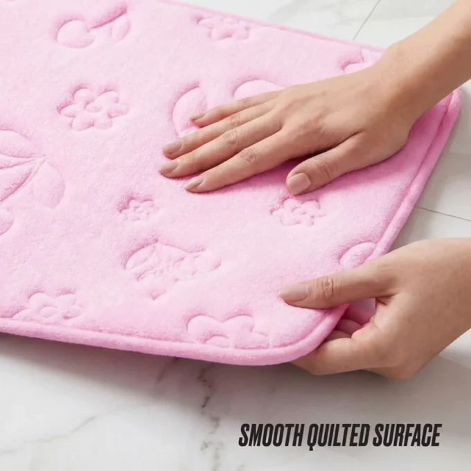 Quilted Memory Foam Bath Mat, 20″ X 32″ Quilted Memory Foam Bath Mat, 20″ X 32″