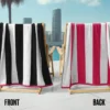 Reversible Cabana Cotton Beach Towel Reversible Cabana Cotton Beach Towel