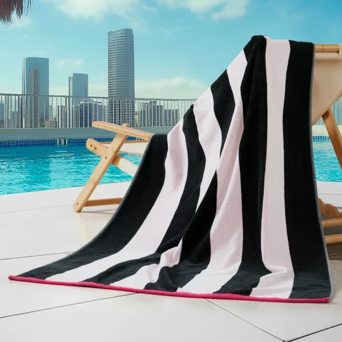 Reversible Cabana Cotton Beach Towel Reversible Cabana Cotton Beach Towel