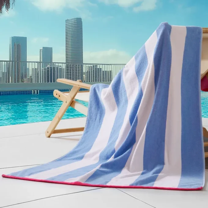 Reversible Cabana Cotton Beach Towel Reversible Cabana Cotton Beach Towel