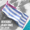 Reversible Cabana Cotton Beach Towel Reversible Cabana Cotton Beach Towel