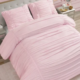 Ribbon Ruched Comforter Set