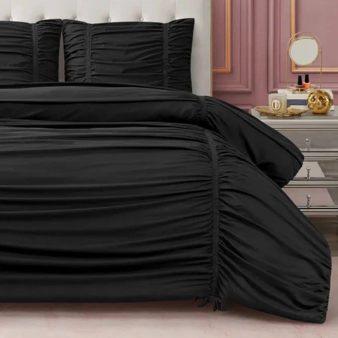 Ribbon Ruched Comforter Set Ribbon Ruched Comforter Set