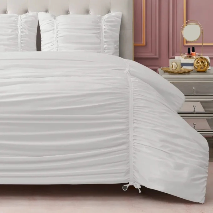 Ribbon Ruched Comforter Set Ribbon Ruched Comforter Set