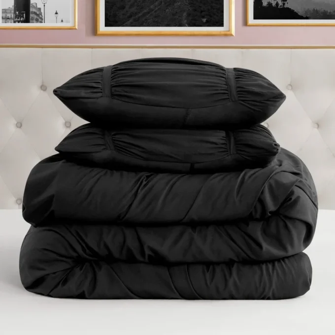 Ribbon Ruched Comforter Set Ribbon Ruched Comforter Set