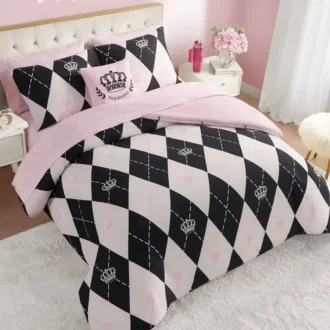 Royal Argyle Reversible Bed in a Bag Bedding Set