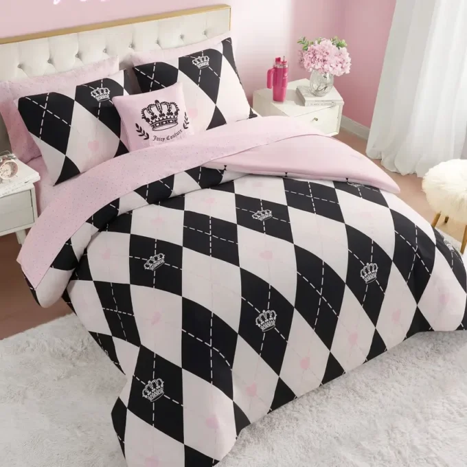 Royal Argyle Reversible Bed in a Bag Bedding Set Royal Argyle Reversible Bed in a Bag Bedding Set