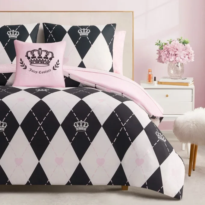 Royal Argyle Reversible Bed in a Bag Bedding Set Royal Argyle Reversible Bed in a Bag Bedding Set