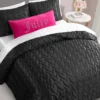 Satin Heart Stitched Quilt Set Satin Heart Stitched Quilt Set