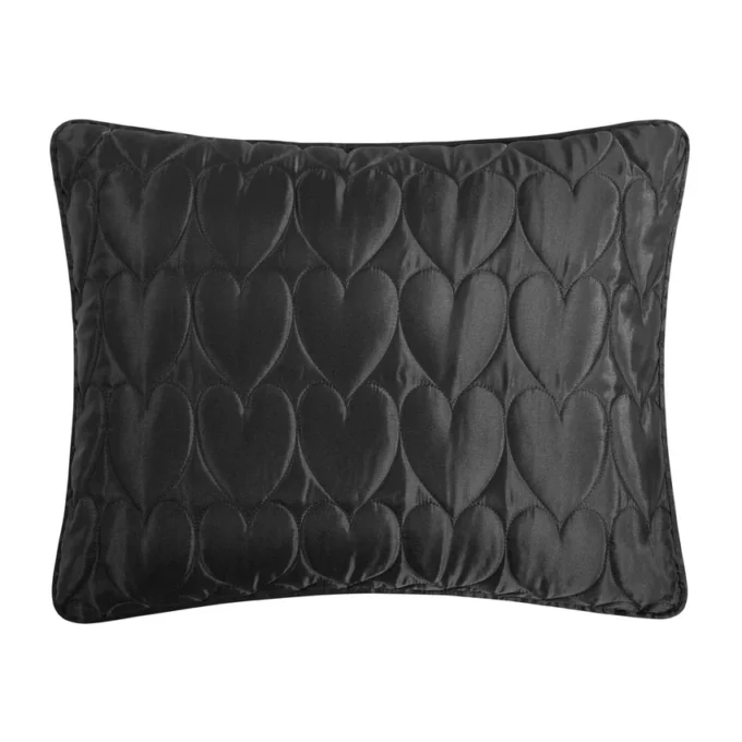 Satin Heart Stitched Quilt Set Satin Heart Stitched Quilt Set