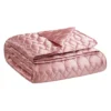 Satin Heart Stitched Quilt Set Satin Heart Stitched Quilt Set
