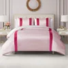 Satin Velvet Stripe Comforter Set Satin Velvet Stripe Comforter Set