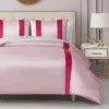 Satin Velvet Stripe Comforter Set Satin Velvet Stripe Comforter Set