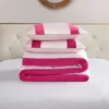 Satin Velvet Stripe Duvet Set