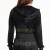 Scorpio Customizable Big Bling Velour Hoodie Scorpio Customizable Big Bling Velour Hoodie
