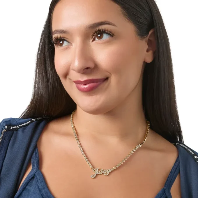 Script Logo Chain Necklace