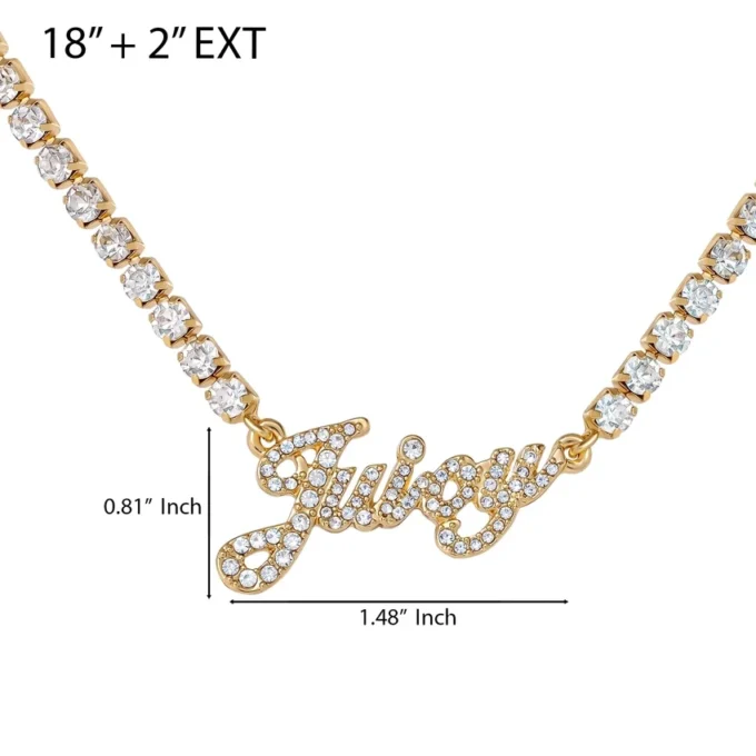 Script Logo Chain Necklace