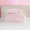 Shaggy Faux Fur Comforter Set