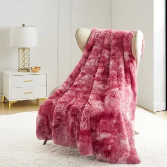Shaggy Faux Fur Plush Blanket