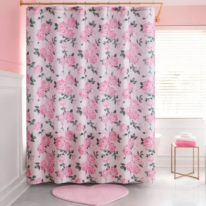 Shower Curtain and Hooks Set Shower Curtain and Hooks Set