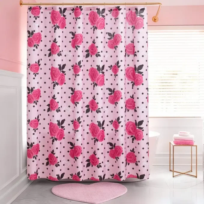 Shower Curtain and Hooks Set Shower Curtain and Hooks Set