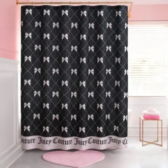 Shower Curtain and Hooks Set