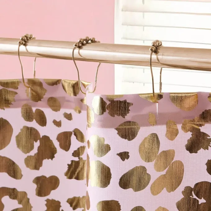 Shower Curtain and Hooks Set Shower Curtain and Hooks Set