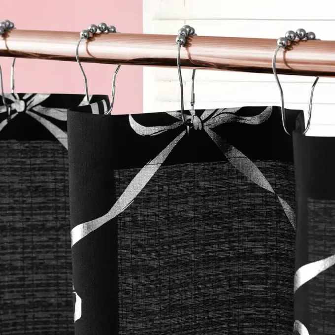 Shower Curtain and Hooks Set Shower Curtain and Hooks Set