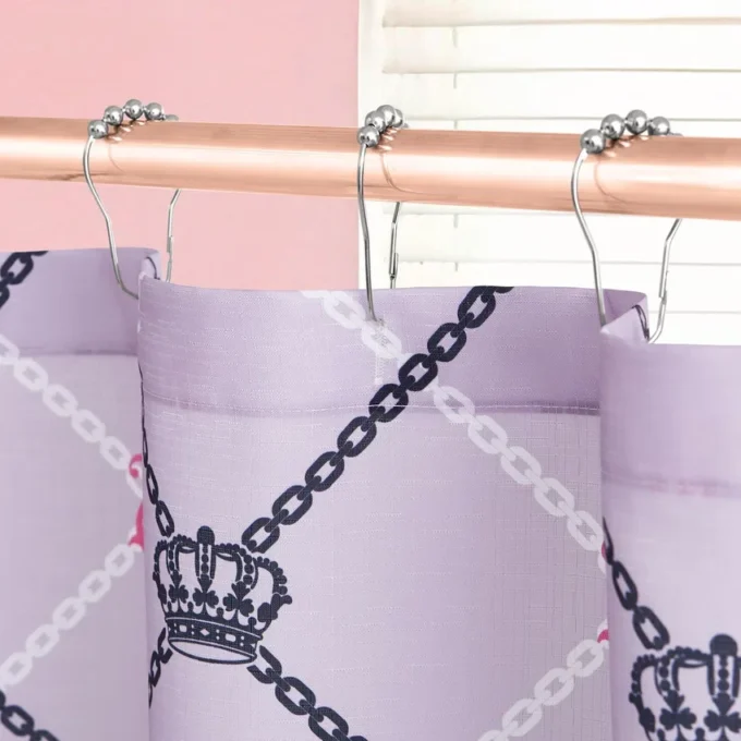Shower Curtain and Hooks Set Shower Curtain and Hooks Set