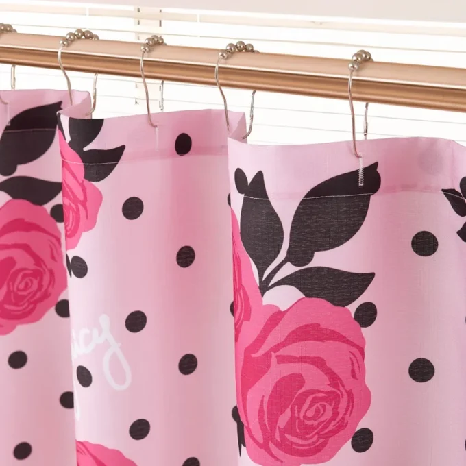 Shower Curtain and Hooks Set Shower Curtain and Hooks Set