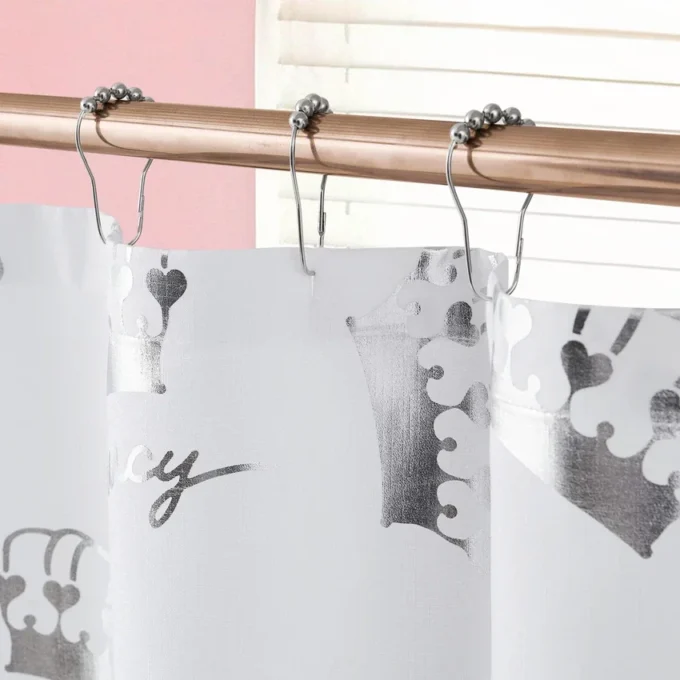 Shower Curtain and Hooks Set Shower Curtain and Hooks Set