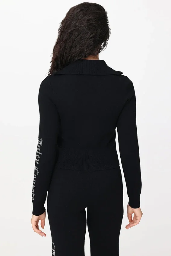 Small Bling Knit Cropped Jacket Small Bling Knit Cropped Jacket