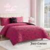 Solid Plush Reversible Cheetah Bows Comforter Set Solid Plush Reversible Cheetah Bows Comforter Set