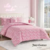 Solid Plush Reversible Cheetah Bows Comforter Set Solid Plush Reversible Cheetah Bows Comforter Set