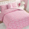 Solid Plush Reversible Cheetah Bows Comforter Set Solid Plush Reversible Cheetah Bows Comforter Set
