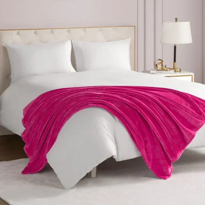 Solid Plush Throw Blanket Solid Plush Throw Blanket