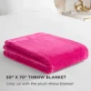 Solid Plush Throw Blanket Solid Plush Throw Blanket