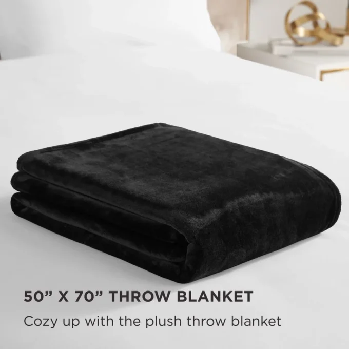 Solid Plush Throw Blanket Solid Plush Throw Blanket